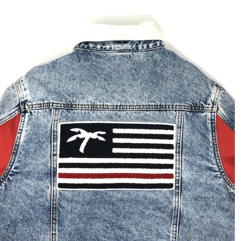 TRAPICAL Custom Denim Jean Sherpa Jacket Men Women Unisex